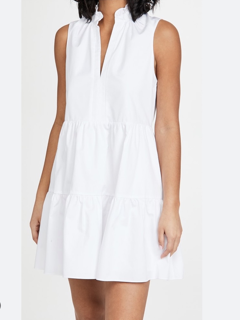 Amanda Uprichard White Sleeveless Saffron Dress M